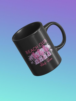 Beach Club Party Time Mug -SPIdeals Designs