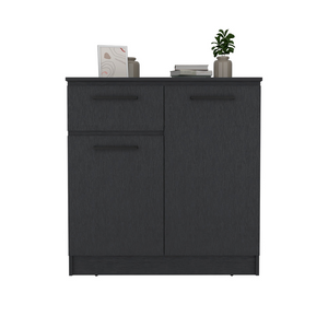 Multi-Functional Dresser Carlin, Top Surface as TV Stand, Black Wengue Finish