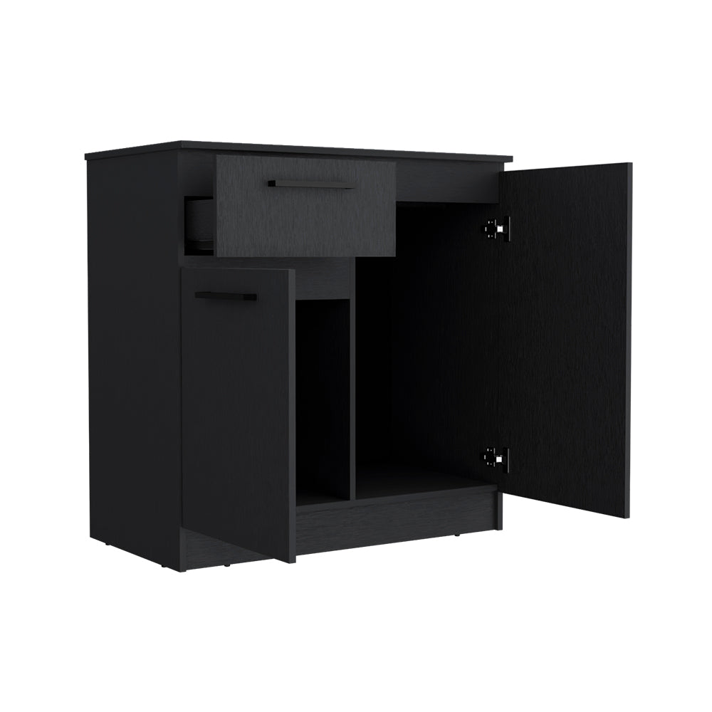 Multi-Functional Dresser Carlin, Top Surface as TV Stand, Black Wengue Finish