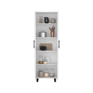 Multistorage Manacor, Five Shelves, White Finish