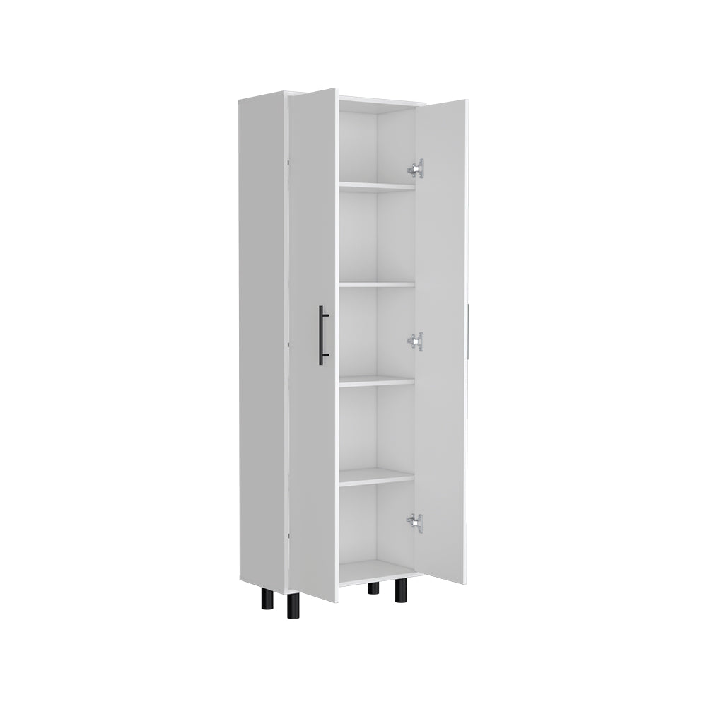 Multistorage Manacor, Five Shelves, White Finish