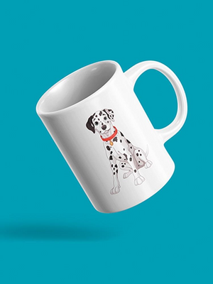 Dalmatian Dog Sitting Mug Unisex's -Image by Shutterstock