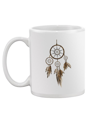 Dream Catcher Brown Feathers Mug Unisex