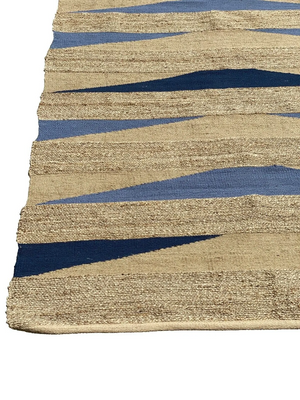 Spura Home Striped Beach Jute Brown Contemporary Area rug For Living Room 5x8