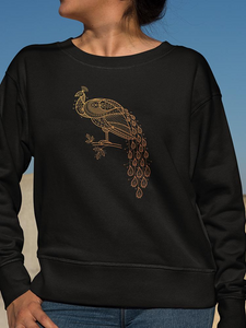 Ethnic Peacock Sweatshirt Women's