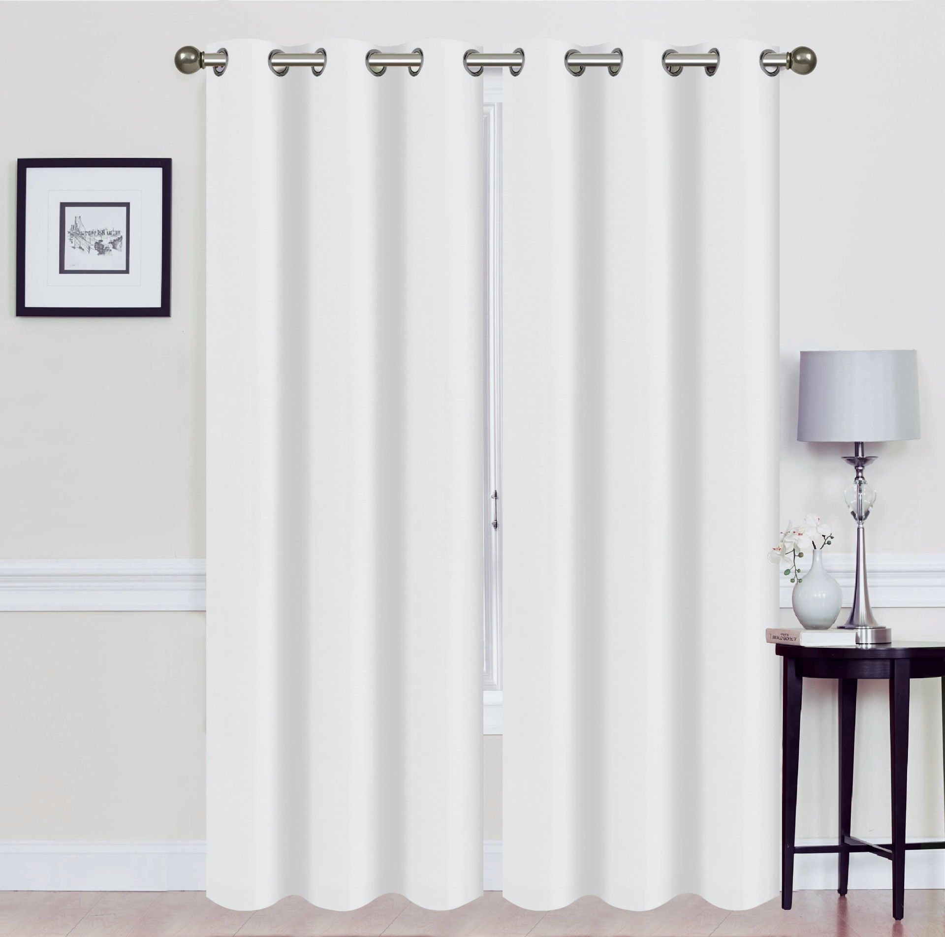 Madonna Foam-Backed Blackout Curtain Panels with Grommets