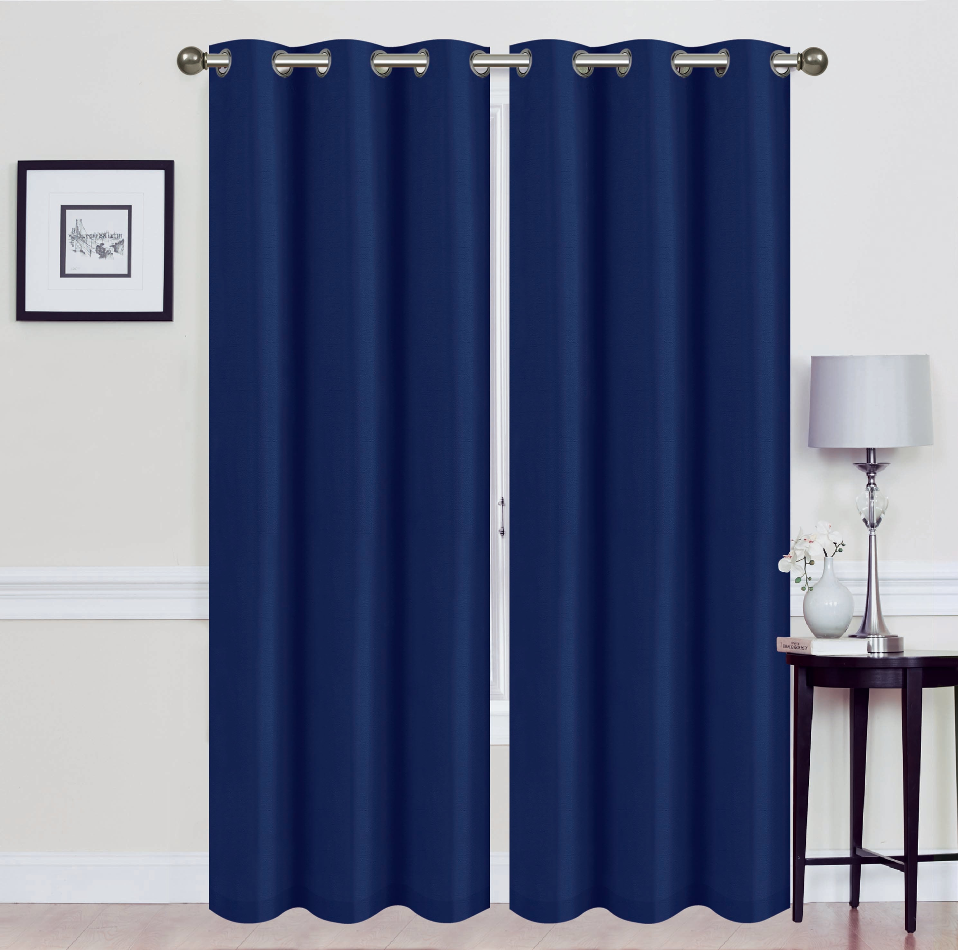 Madonna Foam-Backed Blackout Curtain Panels with Grommets