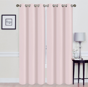 Madonna Foam-Backed Blackout Curtain Panels with Grommets