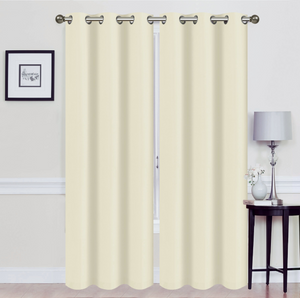 Madonna Foam-Backed Blackout Curtain Panels with Grommets