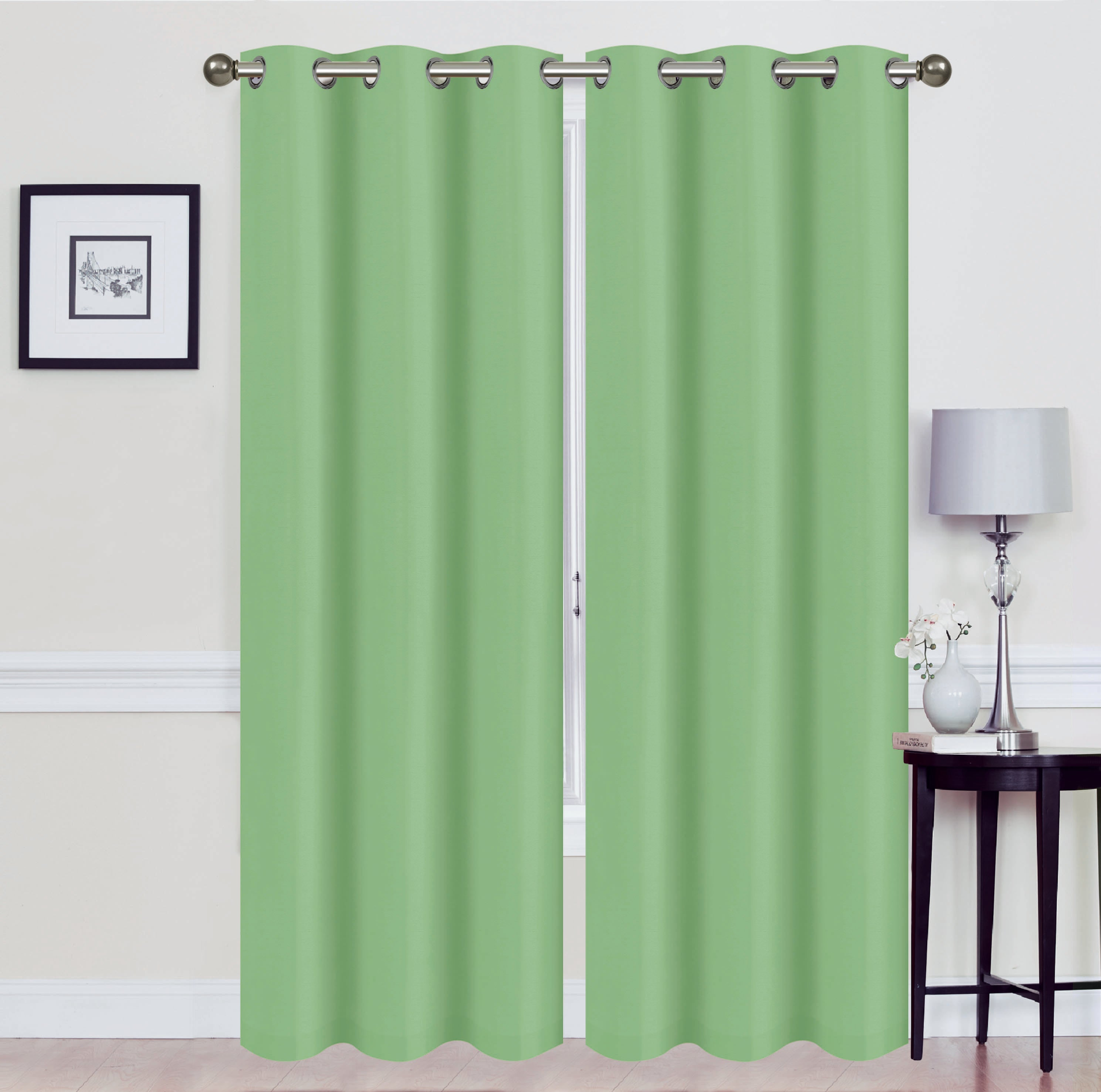 Madonna Foam-Backed Blackout Curtain Panels with Grommets