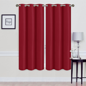 Madonna Foam-Backed Blackout Curtain Panels with Grommets