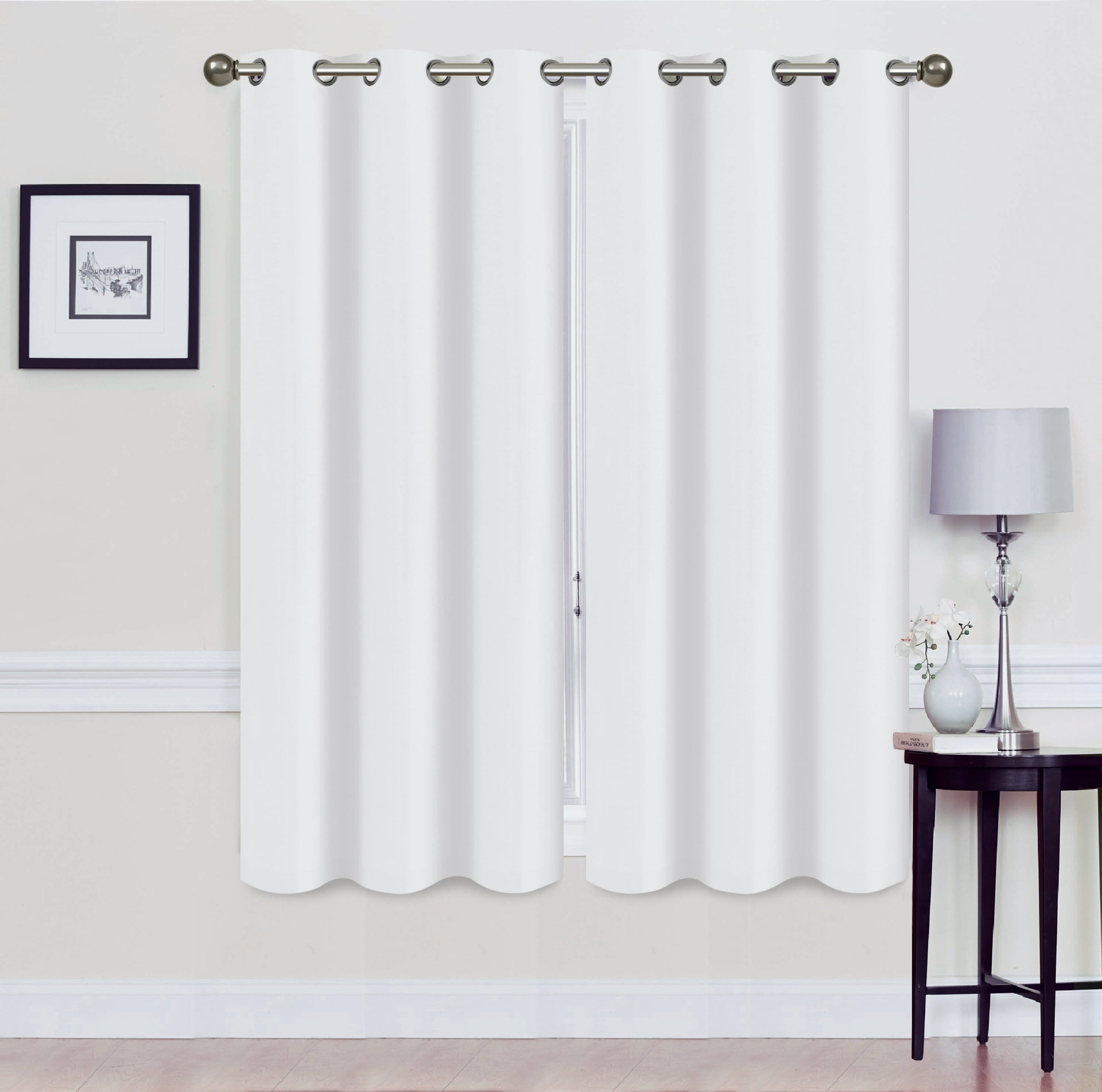 Madonna Foam-Backed Blackout Curtain Panels with Grommets