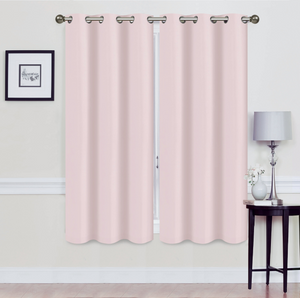 Madonna Foam-Backed Blackout Curtain Panels with Grommets