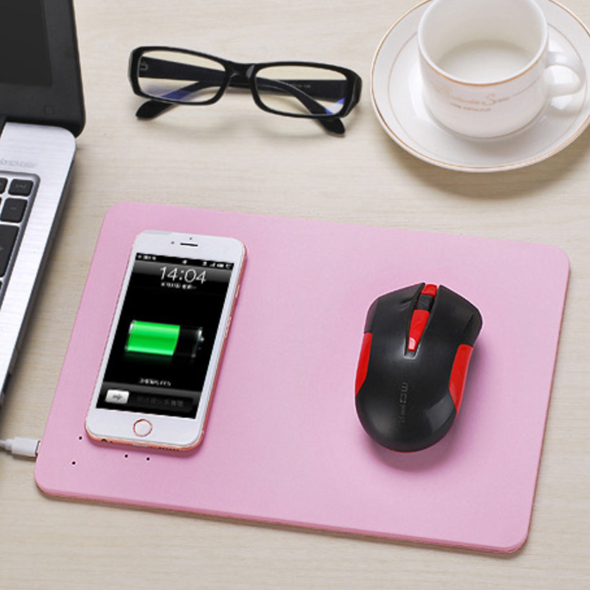 Superpower Pad 2 In 1 iPhone Wireless Charger, And Mouse Pad