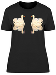 A Couple Of Swans And Reflection Tee Women's