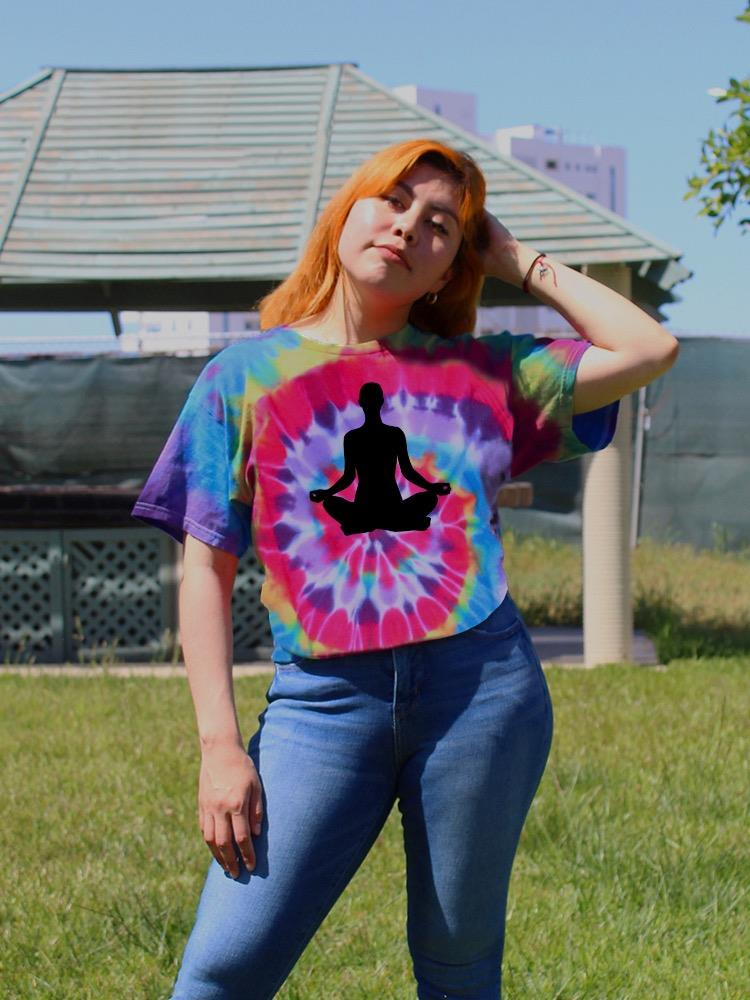 Yoga Silhouette      Tie Dye Tee -Image by Shutterstock