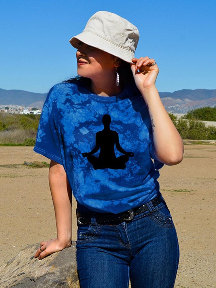 Yoga Silhouette      Tie Dye Tee -Image by Shutterstock