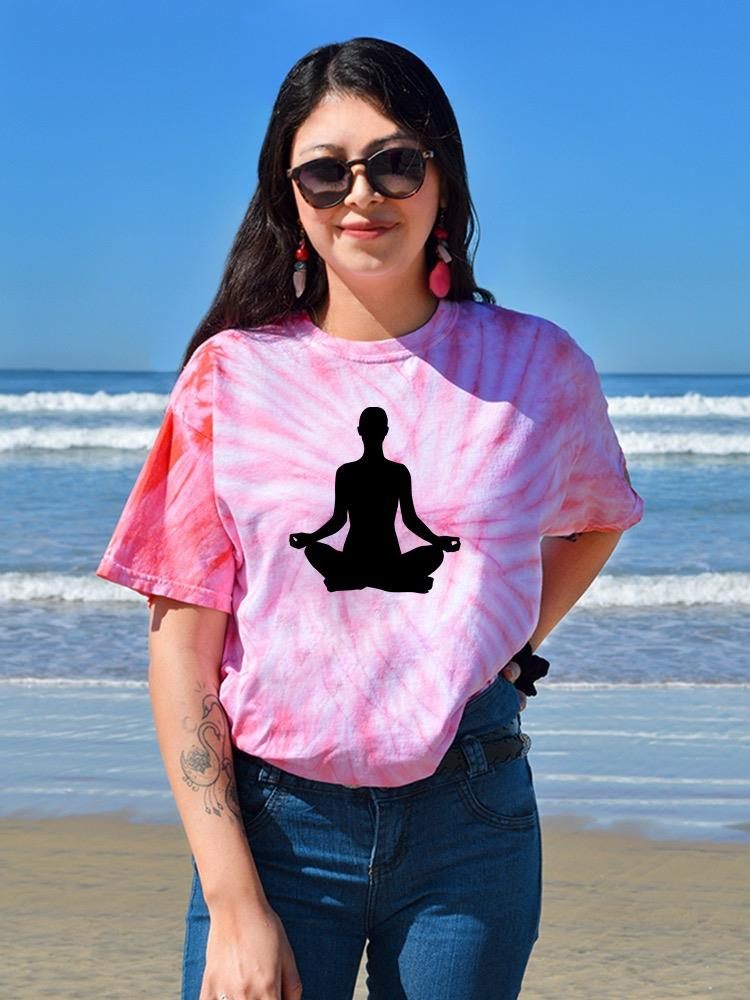 Yoga Silhouette      Tie Dye Tee -Image by Shutterstock