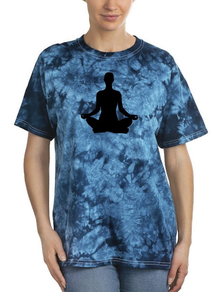 Yoga Silhouette      Tie Dye Tee -Image by Shutterstock