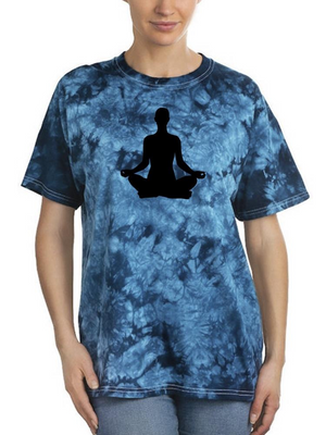 Yoga Silhouette      Tie Dye Tee -Image by Shutterstock