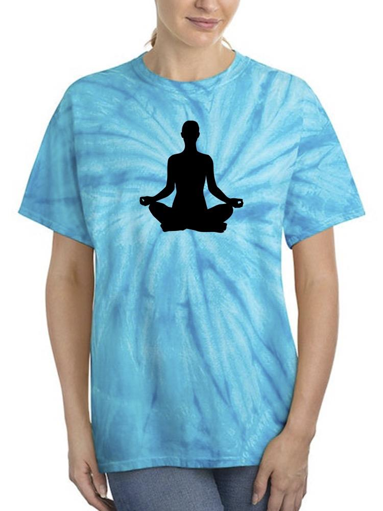 Yoga Silhouette      Tie Dye Tee -Image by Shutterstock