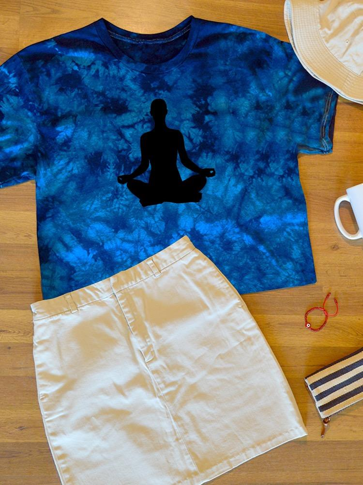 Yoga Silhouette      Tie Dye Tee -Image by Shutterstock