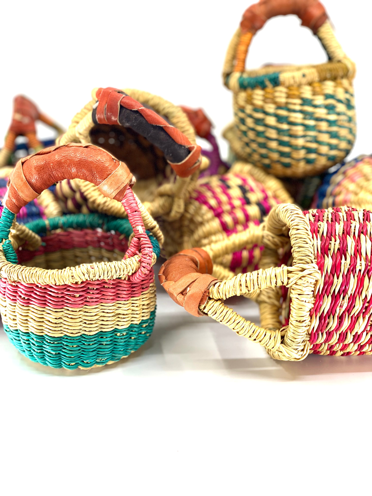 Mini Bolga Baskets, 3” - 4”