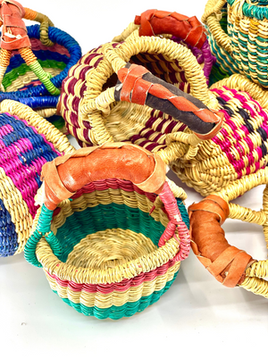 Mini Bolga Baskets, 3” - 4”