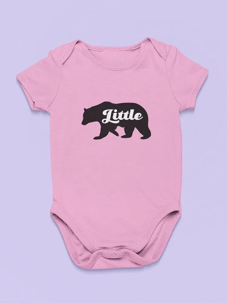 "Little" Bear Silhouette. Baby's Bodysuit