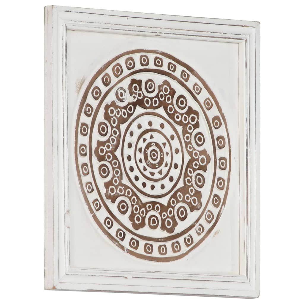 vidaXL Hand-Carved Wall Panels 2 pcs MDF 15.7"x15.7"x0.6"