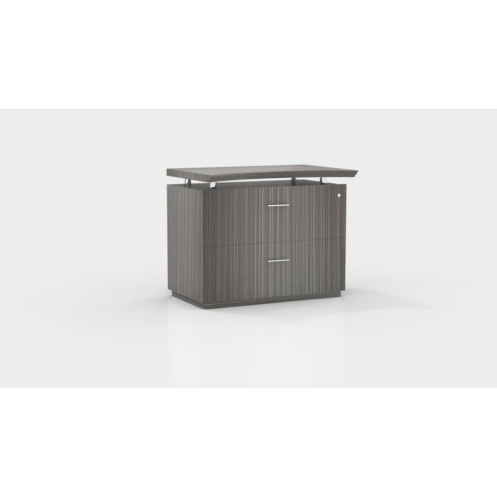 36" Freestanding 2-Drawer Lateral File, Textured Mocha