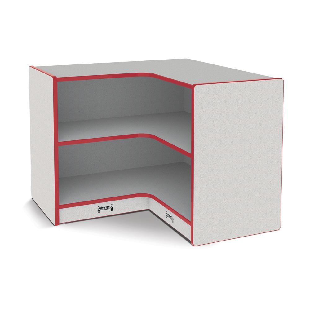 Toddler Inside Corner Storage - Red