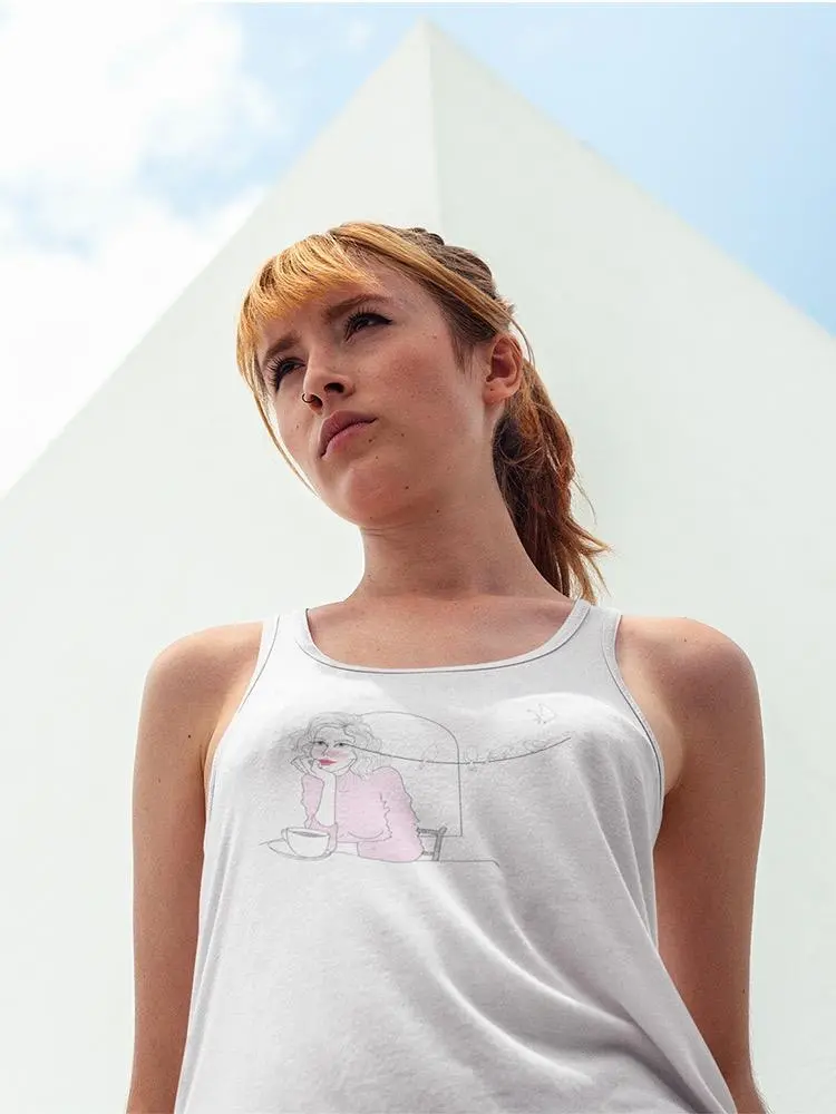 Dreamy Girl With Birds Tank Women's