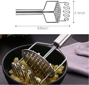 Stainless Steel Dual Press Potato Ricer and Potato Masher