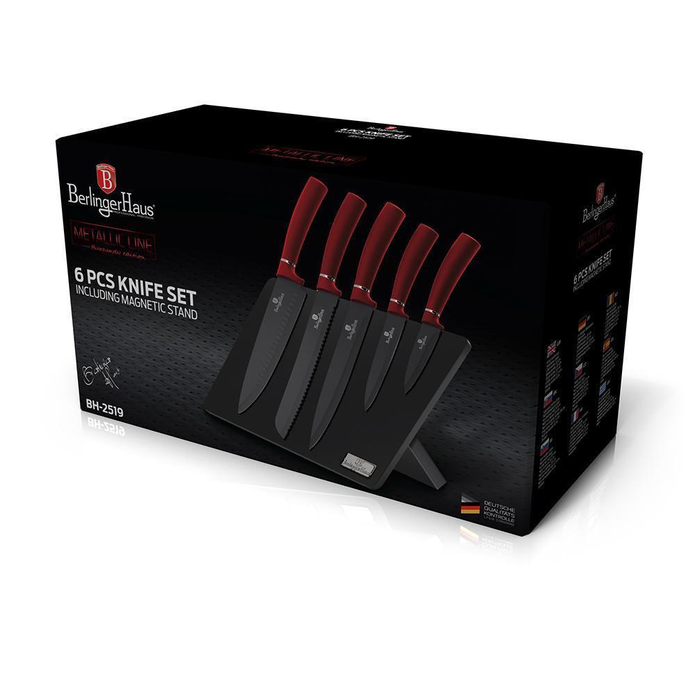 6-Piece Knife Set with Magnetic Holder