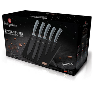 6-Piece Knife Set with Magnetic Holder