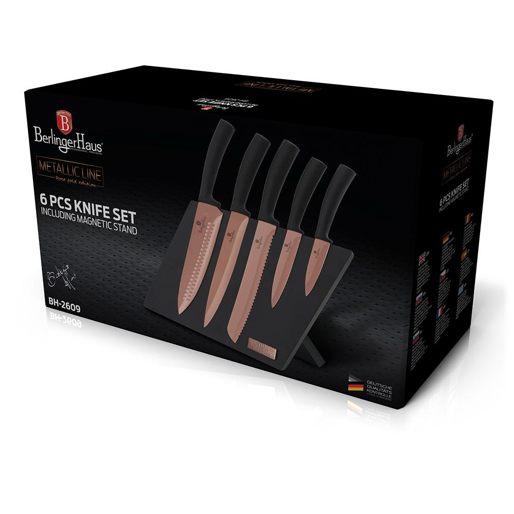 6-Piece Knife Set with Magnetic Holder