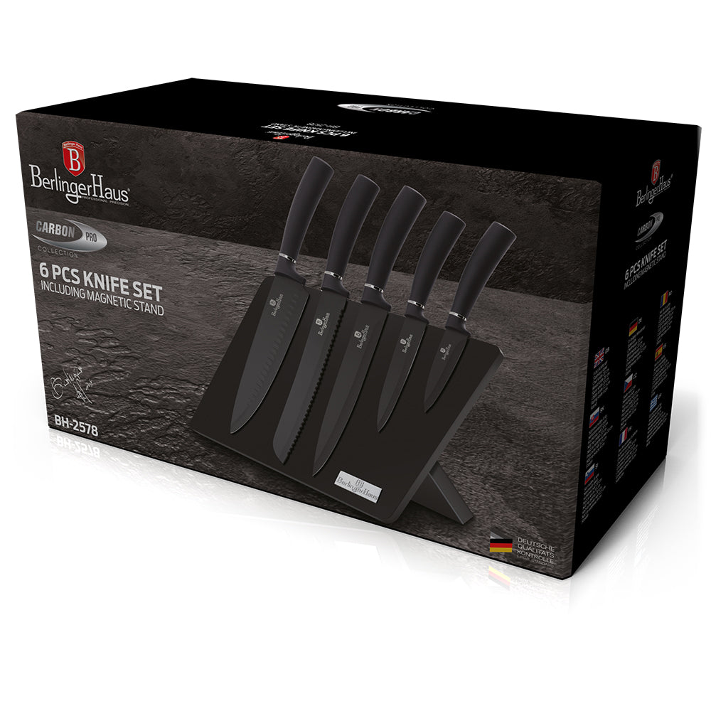 6-Piece Knife Set with Magnetic Holder