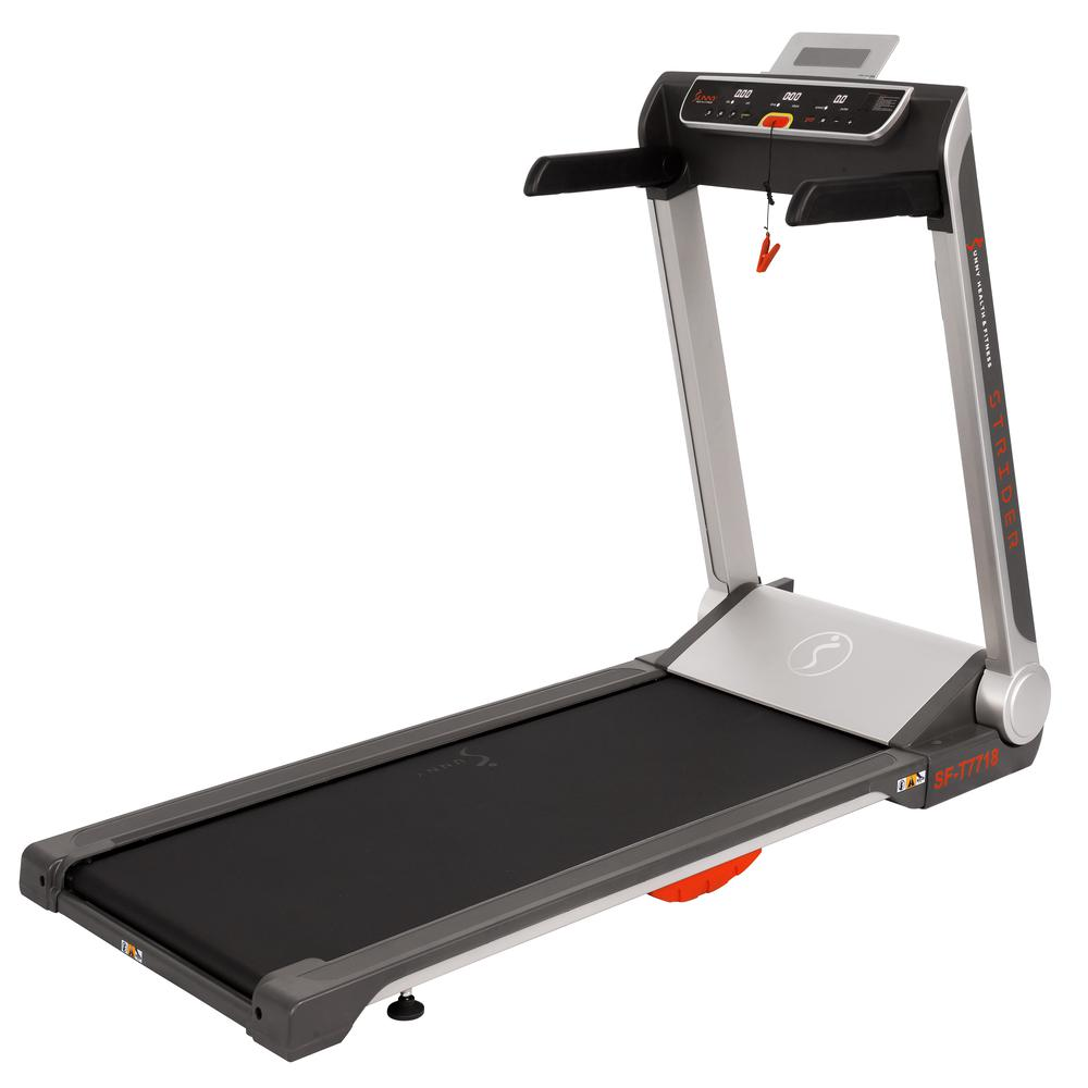 Sunny Health & Fitness Strider Treadmill with 20" Wide LoPro Deck