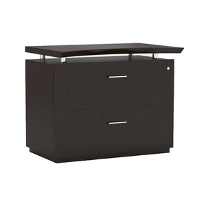 36" Freestanding 2-Drawer Lateral File, Textured Mocha