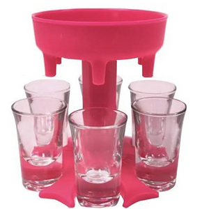 Auto Tapster – 6 Shot Glass Dispenser Holder Drinking Games Tools