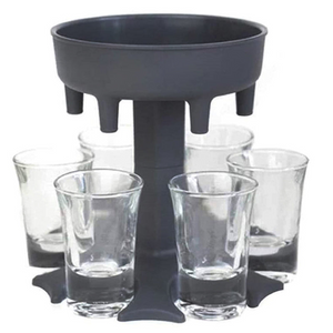 Auto Tapster – 6 Shot Glass Dispenser Holder Drinking Games Tools