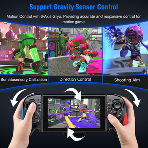 Gamepad For Nintendo Switch Controller Handheld Grip Double Motor Vibration Joypad Built-in 6-Axis Gyro Joystick For Switch