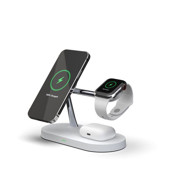 3 in 1 Magnetic Wireless Charger 15W Fast Charging Station for Magnet iPhone 12 pro Max Chargers for Airpods pro Apple Watch