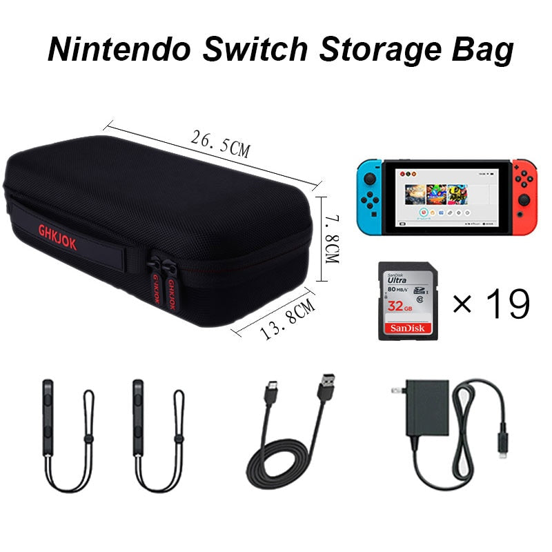 For Nintendo Switch Travel Carrying cases Protective EVA Hard Storage Bags Pouch Cover for NS Nintend Accessories HDD Zip cases