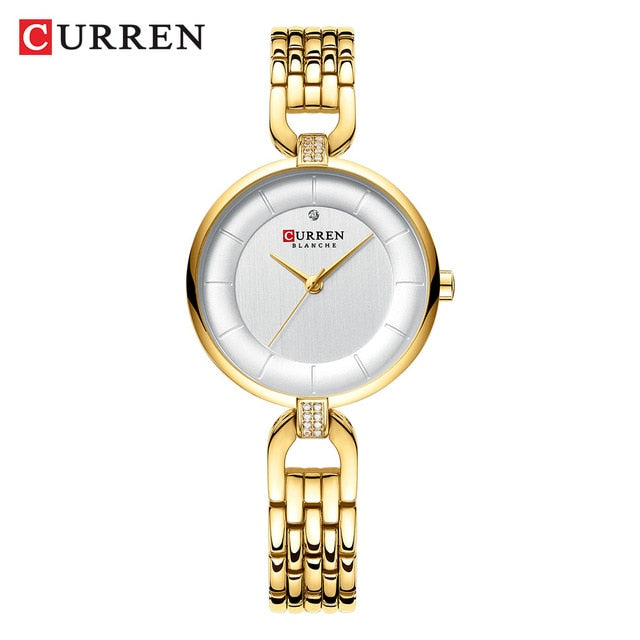 Women Watch Quartz Women Luxury Rhinestone Clock Woman Gift Charming Ladies Stainless Steel Bracelet Women Watch