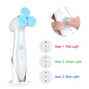 Facial Cleansing Brush Sonic Vibration Mini Face Cleaner Skin Peeling Blackhead Removal Pore Cleanser Face Massager Device