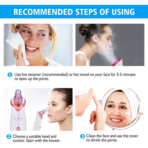 Blackhead Remover Skin Care Pore Vacuum Acne Pimple Removal Vacuum Suction Tool Facial Diamond Dermabrasion Skin Care Machine