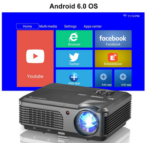 1080p Projector Full HD Home Projector Theater Smart Android WiFi LCD LED Video Beamer For Smartphone Projector