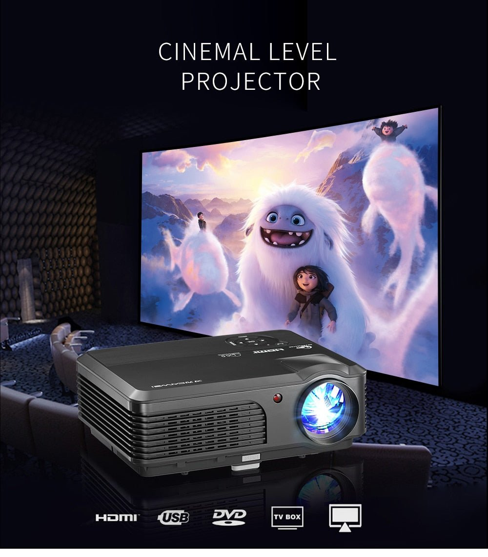 1080p Projector Full HD Home Projector Theater Smart Android WiFi LCD LED Video Beamer For Smartphone Projector